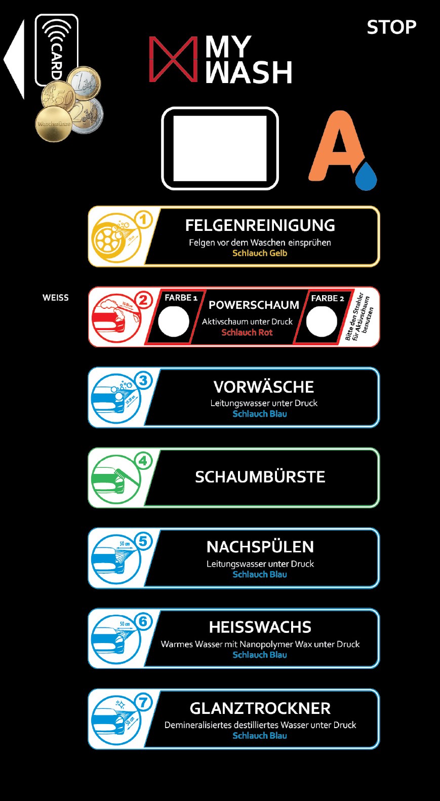 Waschprogramme SB-Waschanlage Landshut Aqualux